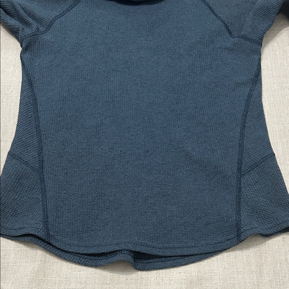 Kuhl Sweater Women's Small Blue Petra Turtleneck Long Sleeve Waffle Knit - Picture 6 of 15